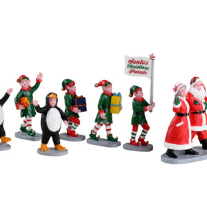 LEMAX SANTA'S ELF PARADE,SET OF 7