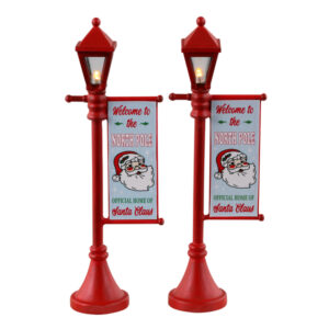 LEMAX NORTH POLE LAMPPOST,SET OF 2, B/O (4,5V)