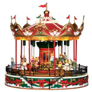 LEMAX SANTA CAROUSEL,INCL. ADAPTOR 74254, 550 mA (WHITE)