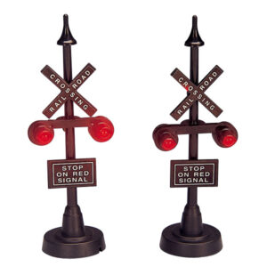LEMAX RAILWAY STOP LIGHT,SET OF 2, B/O (4.5V)