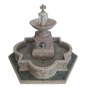 LEMAX MODULAR PLAZA-FOUNTAIN,INCL. ADAPTOR 74254, 550 mA (WHITE)