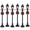 LEMAX GAS LANTERN STREET LAMP,SET OF 6, B/O (4.5V)