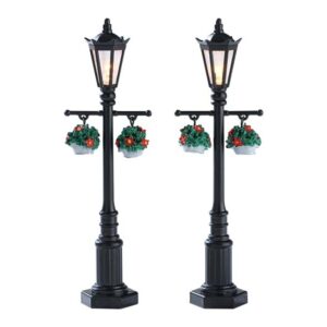 LEMAX OLD ENGLISH LAMP POST,SET OF 2, B/O (4.5V)