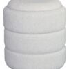POUF CONTENITORE CHUBBY IN TESSUTO BUCLE BEIGE DIM. 35X35X40CM