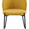 SEDIA SHELLY IN TESSUTO 320GR SENAPE DIM.55X45X80CM