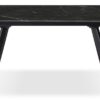 TAVOLO ALLUNGABILE TREVOR 160(240)X90X75 CM NERO MARMORIZZATO