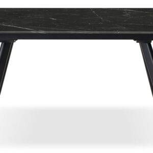 TAVOLO ALLUNGABILE TREVOR 160(240)X90X75 CM NERO MARMORIZZATO