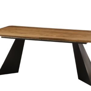 TAVOLO ALLUNGBILE KYRIOS 180(240)X90X76CM TOP NATURALE, GAMBE NERE