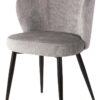 POLTRONCINA EVELYN 58X48X80,5CM IN TESSUTO GRIGIO