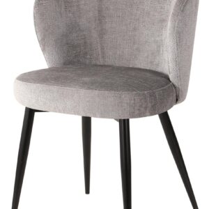 POLTRONCINA EVELYN 58X48X80,5CM IN TESSUTO GRIGIO