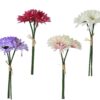 Gerbera su stelo margherita 3 teste colori assortiti