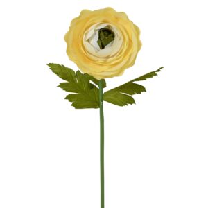 Ranuncolo su stelo in poliestere 110 cm
