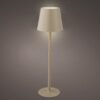 Lampada da tavolo LED ricaricabile metallo luce fissa interno