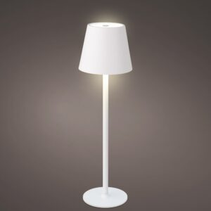 Lampada da tavolo LED ricaricabile metallo luce fissa interno