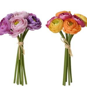 Bouquet di ranuncoli su stelo colori assortiti