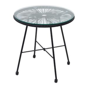 Tavolino rotondo spider nero