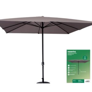 Ombrellone giardino quadr.grigio mt.3X3