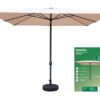 Ombrellone giardino quadr.ecru mt.3X3