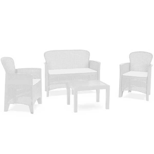 Set salottino jungle bianco
