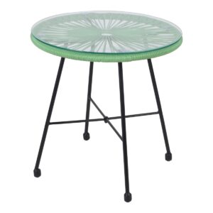 Tavolino rotondo spider verde