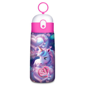 Borraccia con cannuccia sj gang unicorn