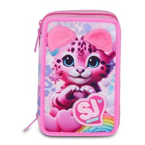 Astuccio 3 zip sj gang heart buddy girl